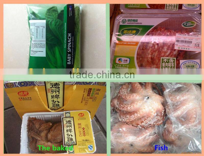 fresh food gas filling packing machine for food industry