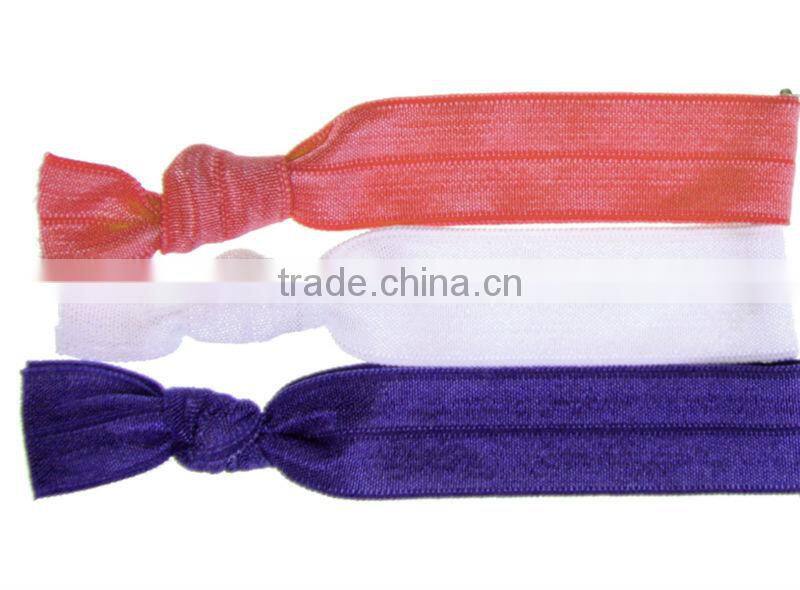 Leopard FOE knotted elastic hair ties 2015