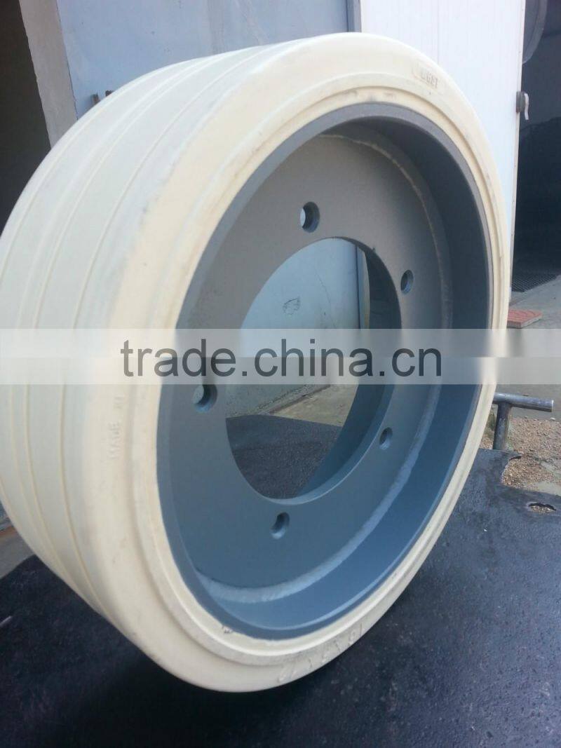 good price fast delivery 406x125 323x100 jlg solid tire wheel for elevator platform