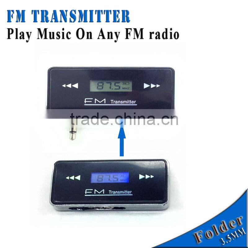 2014 Folder smart phone fm transmitter instructions mobile phone player fm transmitter for galaxy s4 HTC SONY Iphone 4 4s 5