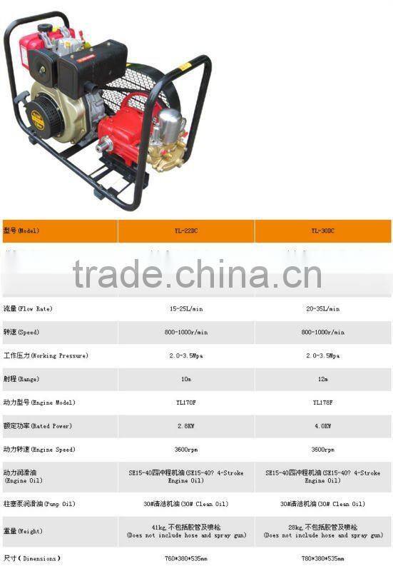 Power sprayer(YL-30DC) with kama engine