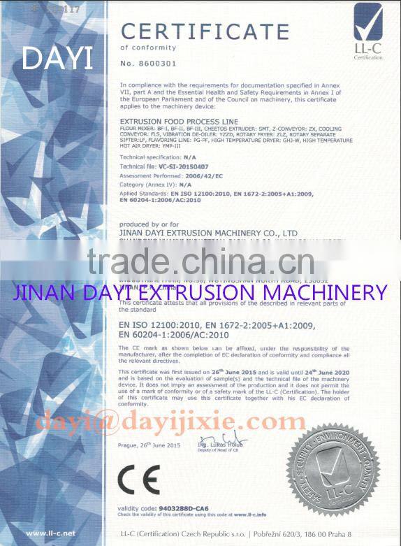 Cheetos/ Kurkure Machine /Nak Process Line -- Jinan Dayi Extrusion Machinery