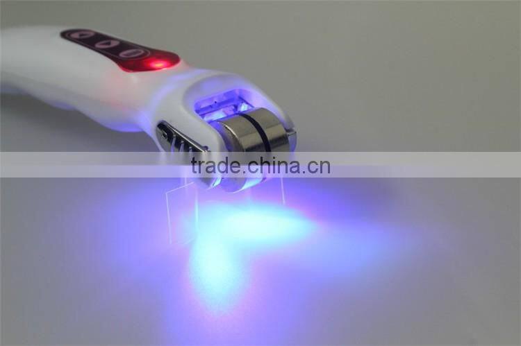 Hot sale BIO Electric DermaRoller 540 LED micro needles derma roller Photon roller