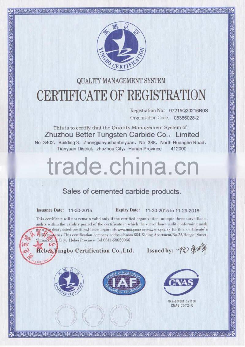 Carbide ruby orifice have stock at hand