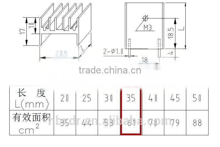 OEM high precision extruded aluminum heatsink / aluminum heat sink enclosure