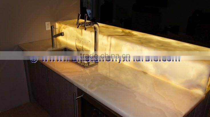 UNIQUE DESIGN Natural Color BACKLIT ONYX BATHROOM VANITYTOPS & SINKS