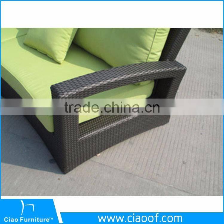 Modern appearance Arched rattan outdoor furniture rattan sofa set