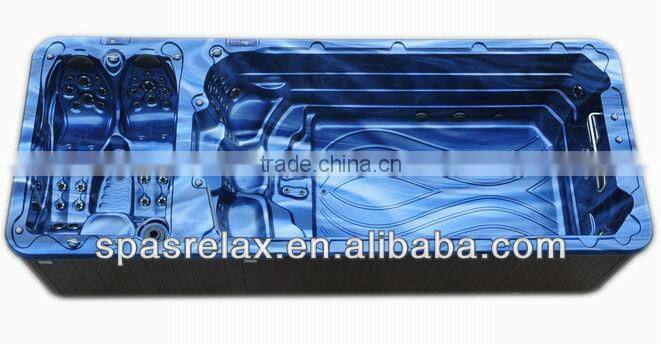 Newest Europe luxury big powerful jets TV outdoor spa hot tub swim spa pool jakuzzier function