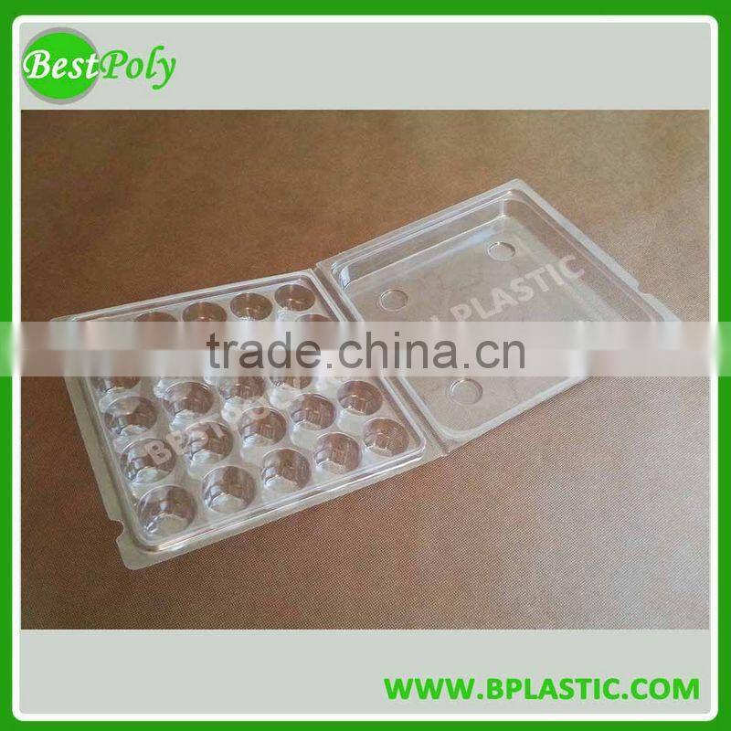 Cheap clamshell blister medicine packing tray for medicine bottle