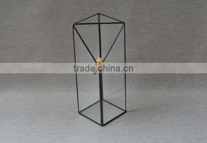 Home DIY decor micro landscape clear terrarium geometric glass greenhouse
