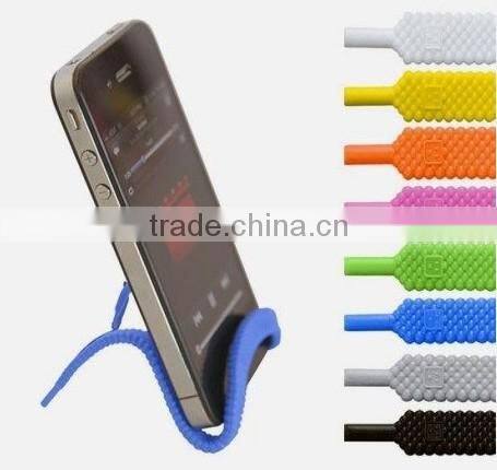 Silicone Cable Holder&shoelace shaped silicone cable tie&silicone phone stand