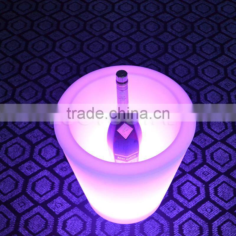 Unbroken high quality LED lighted PE ice bucket/wine cooler/flower port LTT-SF03