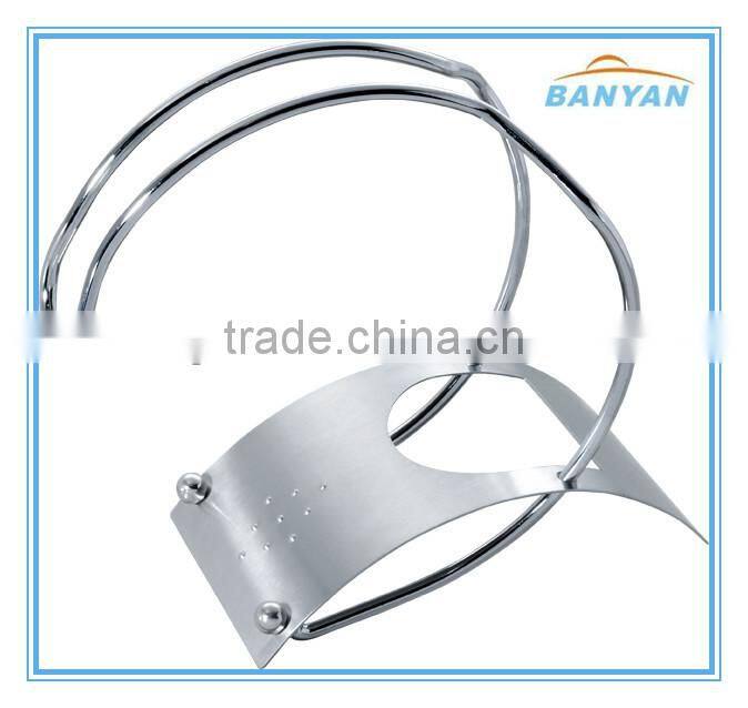 stainless steel wine rack with handle