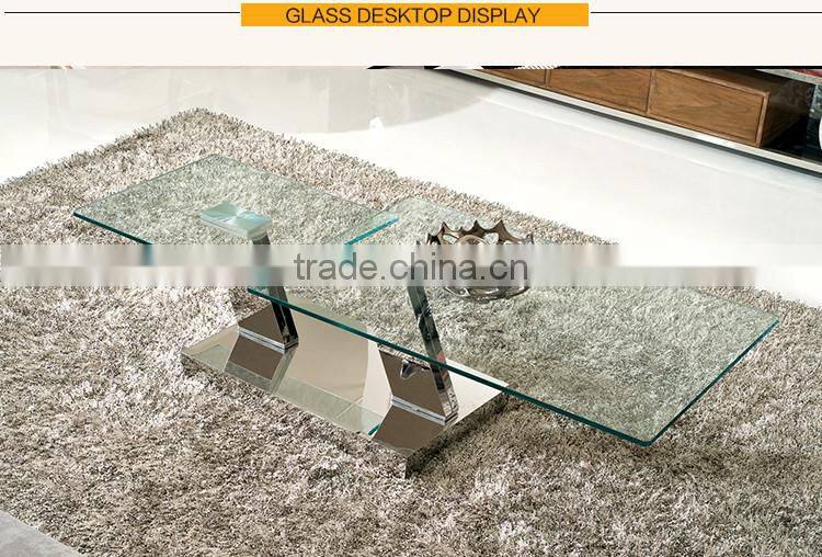 C142 Modern design tempered glass hot sale Coffee table