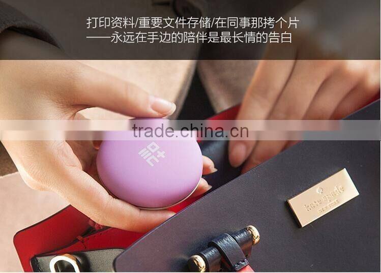 Multi-functional USB Charging Cable Mini Cookie Design 1020mAh Power Bank Build-in USB Cable