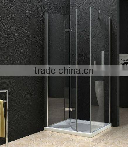 CUPC CSA 60" or 48" 8mm/10mm Clear Tempered 2 sided Glass frameless lowes shower enclosures