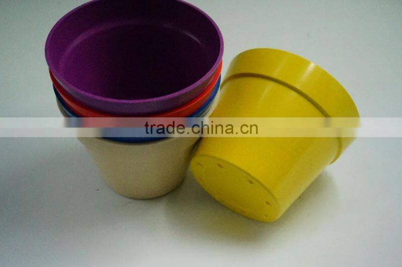 eco friendly bamboo fibre plant fiber flower pot