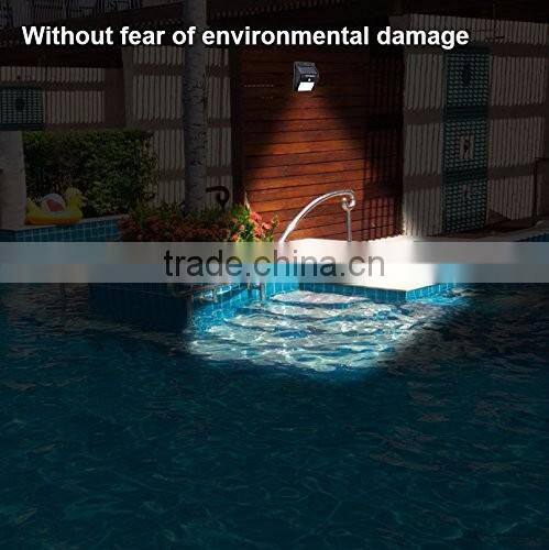 Solar Lights 8 LED Wireless Waterproof Motion Sensor Outdoor Light for Patio, Deck, Yard, Garden with Motion Activated Auto On/O