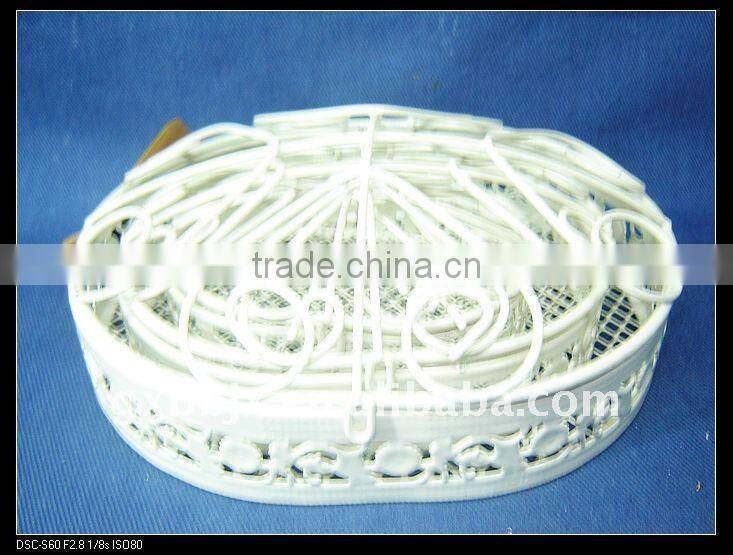 Creamywhite wire storage pretty storage boxes