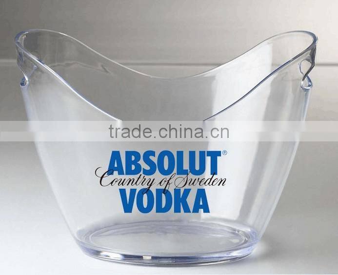 2017 custom made plastic grey goose absolut vodka ice bucket personalized with logo