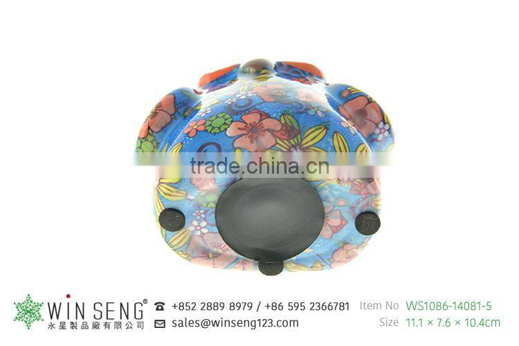 coin holder owl shape flower patterns ceramic animal piggy bank for decoration