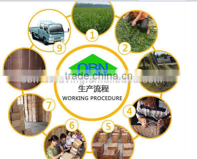 3 set factory supply wicker small laundry basket