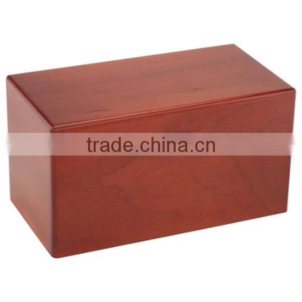 Fency workmanship finished wholesale cremation wooden urns for ashes