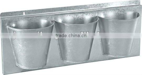 Metal Planters Set metal flower pot set with tray for home decor