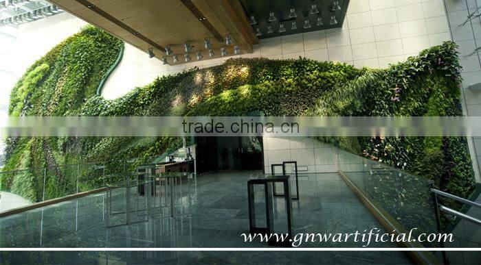 GNW GLW055 fake bright green wall garden wall designs diy vertical garden wall