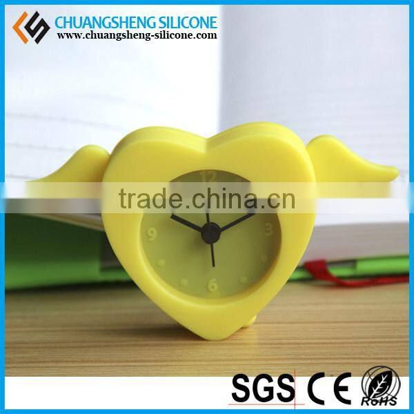 funny ang cute silicone alarm clock for childrens