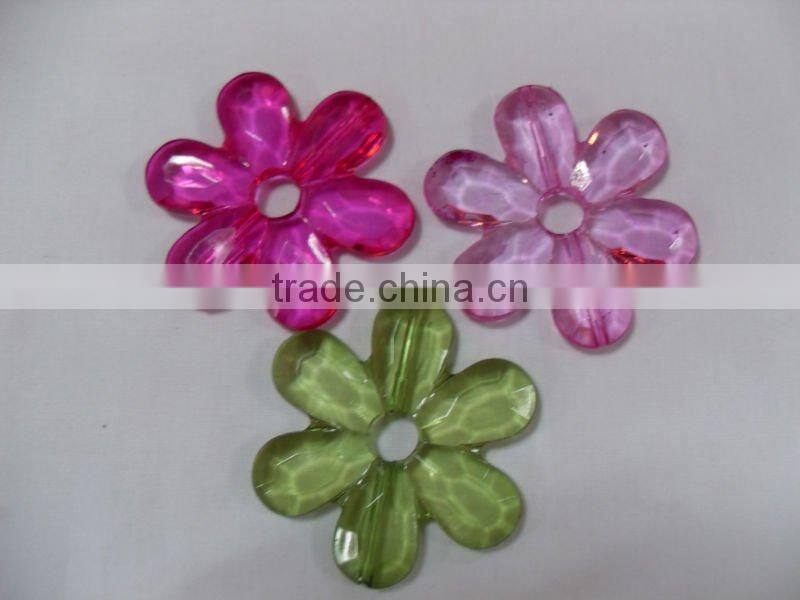 Wholesale multi-color acrylic flower decoration