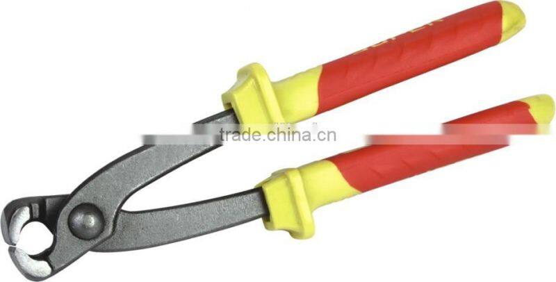 European type double color PVC handle end-cutting pliers