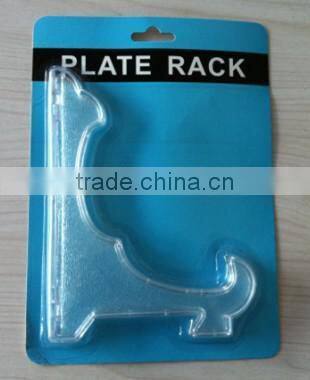 plastic display plate stand display plate holder/plate easel