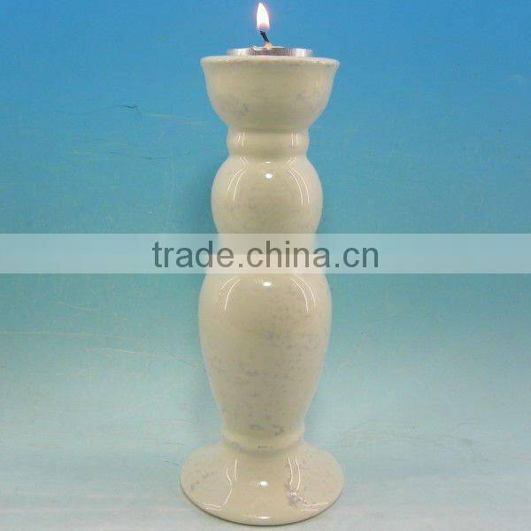 Hot sale tall ivory DeHua ceramic candle for wedding