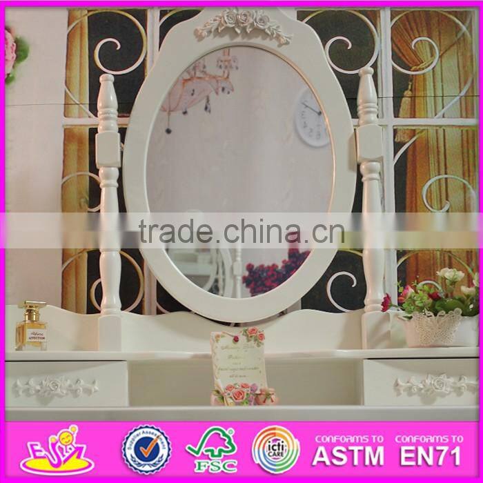 2016 wholesale luxurious bedroom solid wooden makeup vanity W08H057