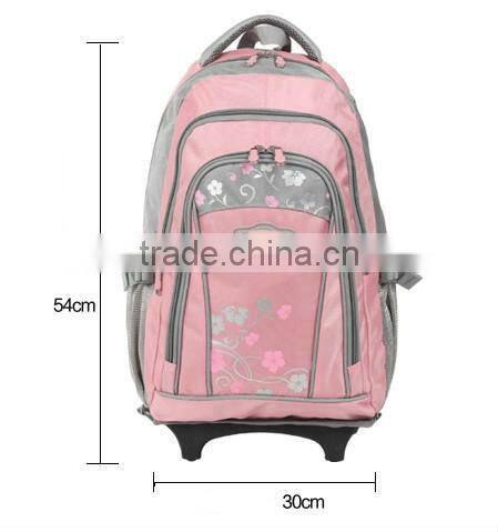 Large capacity trolley bag for middle school students with polyester