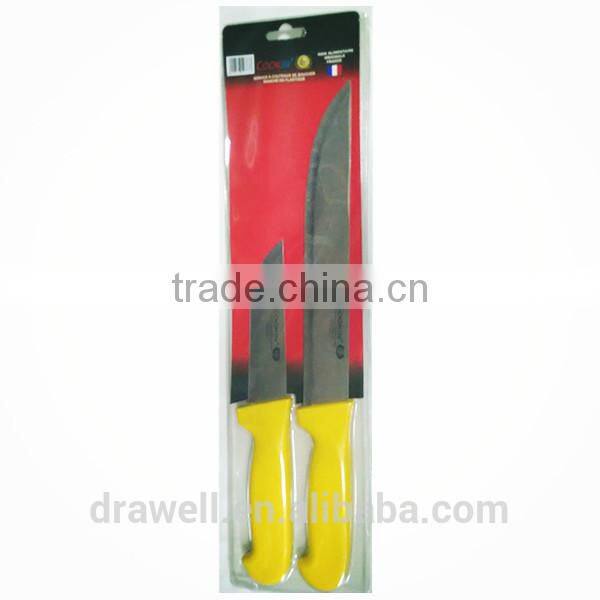 KN3220 Set of 6 pcs colourful plastic handle cheap kitchen knife