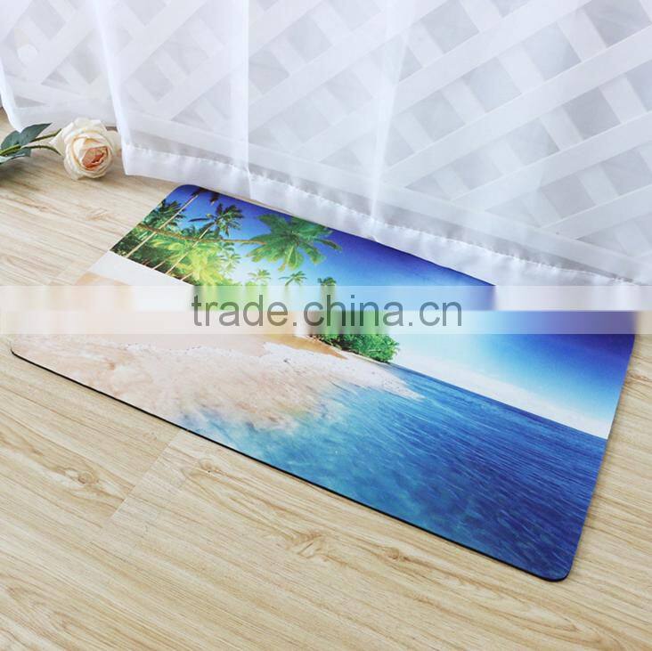 custom logo printed fabric rubber door mat soft floor mat