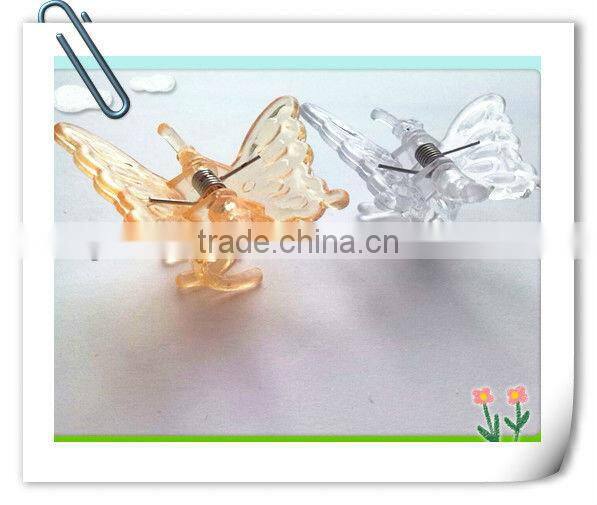 Garden Butterfly Shape Plant Support Colored Plastic Stick Clip.Garden Ornaments