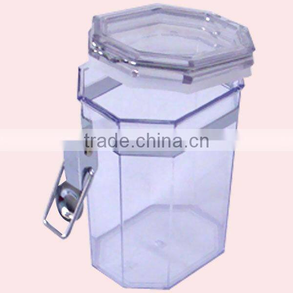 430ml Small Octagon type Plastic Airtight Container