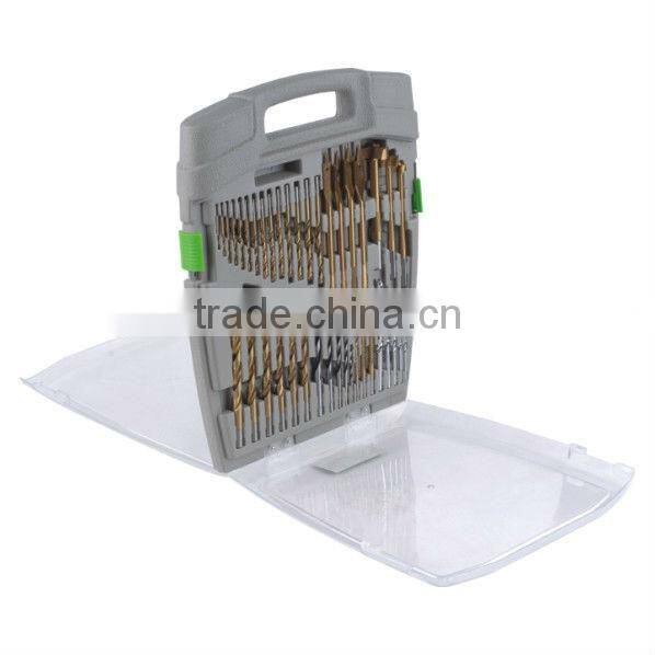 80pcs jig saw blade and drill bit set in blow mold case