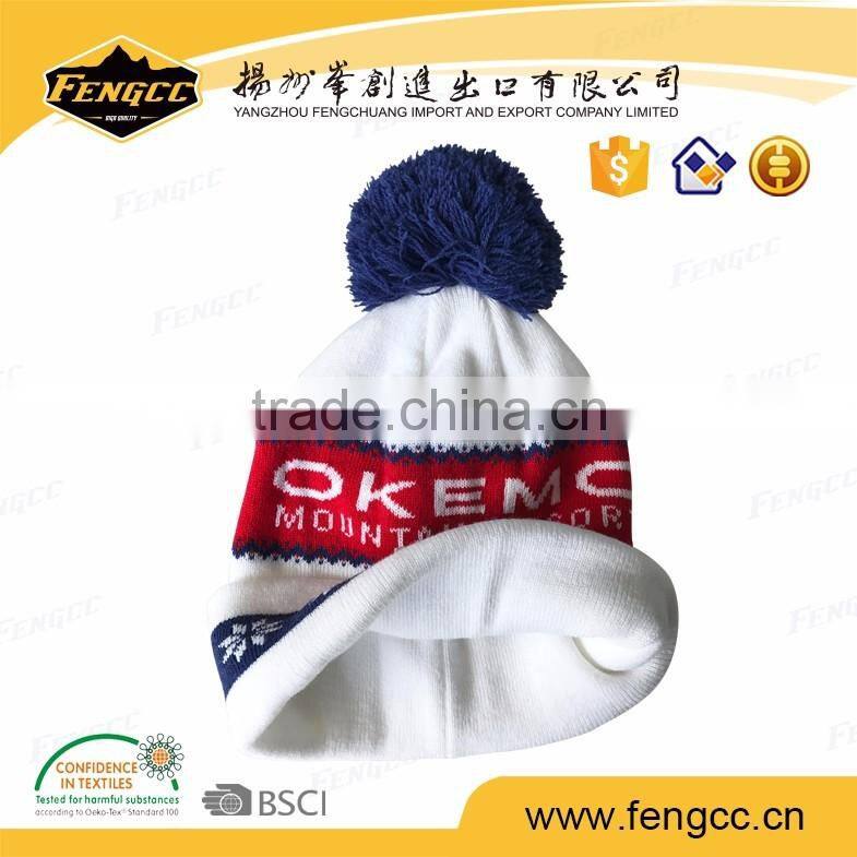 Knitted soft cotton custom cute baby winter hat