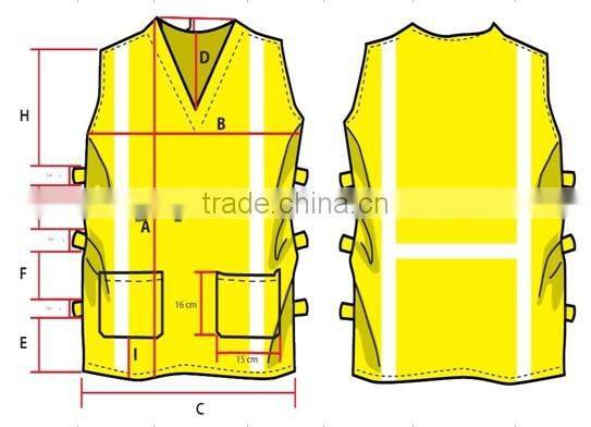 DERY Good quality child safety vest Class 2 2015