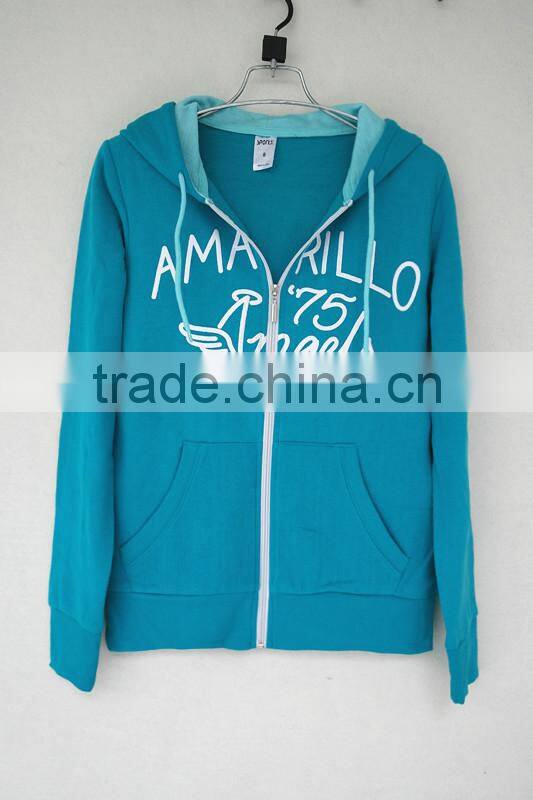 Women's hoody zipper-up jacket,Sport Jacket with hoodies,fleece jacket/sweater,crack print jacket