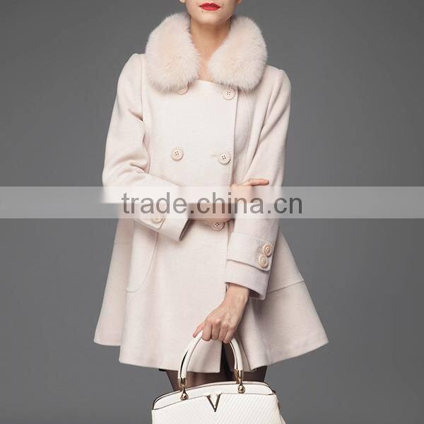 Newest design winter good quality European fashion wear white coats