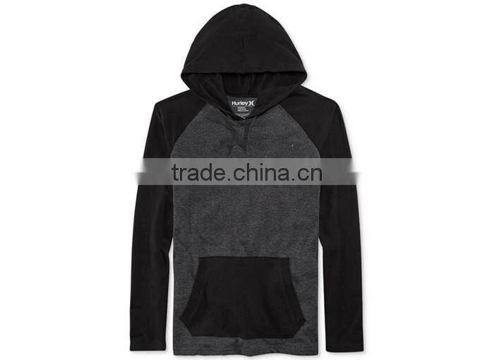 Custom colorblock pullover men's raglan sleeve wholesale hoodies