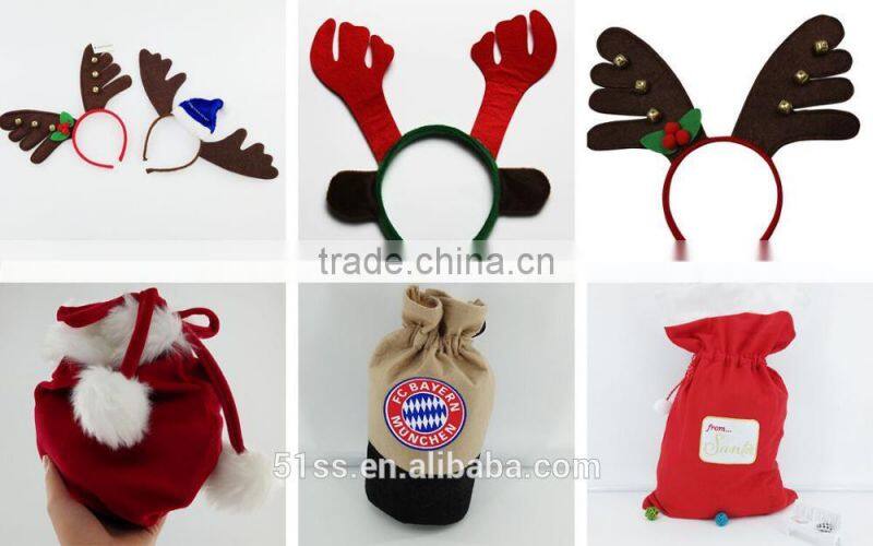 Wholesale classic adult size felt decoration christmas hat