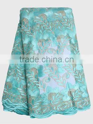Popular straw pattern french lace fabric african wedding dress french lace FL0249