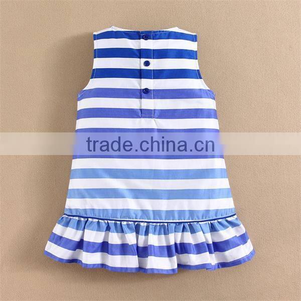 Summer Dresses Strips Design mom and bab Fashion Simple Beautiful Dress for Infant and Toddler Girls