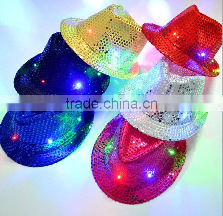Hot selling Halloween LED party and performance pharaoh hat